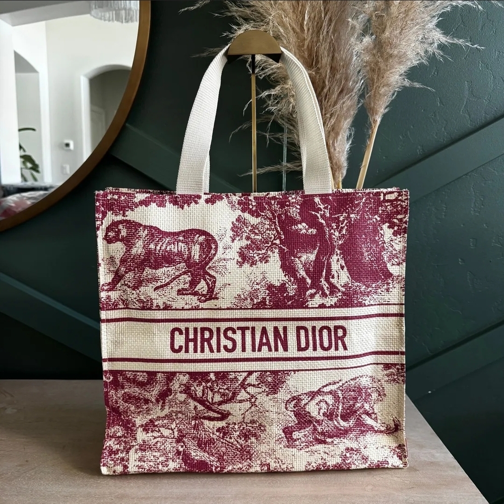 🎊 Christian Dior- DIORIVIERA Red & Beige Tote Bag- GWP -NWIP